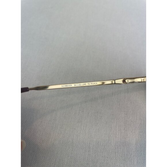 Kenmark Comfort Flex CHARLIE Eyeglass Frames Gold Wire Rim - Picture 3 of 10